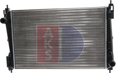 AKS Dasis 082037N - Radiator, engine cooling autospares.lv