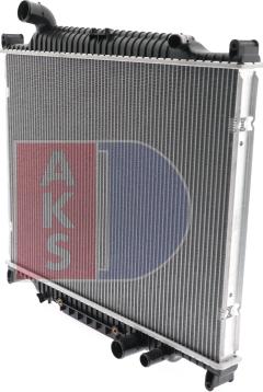 AKS Dasis 020023N - Radiator, engine cooling autospares.lv