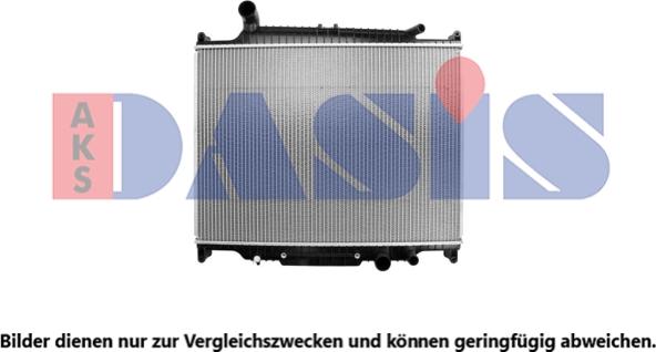 AKS Dasis 020023N - Radiator, engine cooling autospares.lv