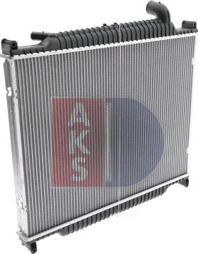 AKS Dasis 020023N - Radiator, engine cooling autospares.lv