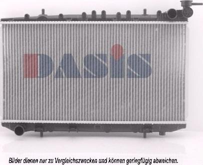 AKS Dasis 070940N - Radiator, engine cooling autospares.lv