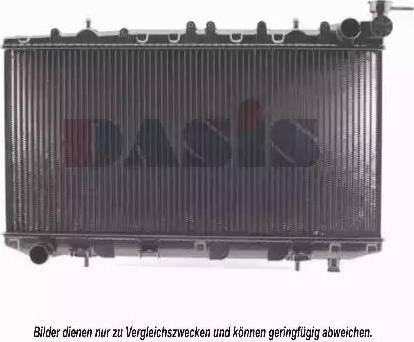 AKS Dasis 070440N - Radiator, engine cooling autospares.lv