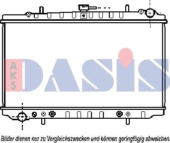 AKS Dasis 070650N - Radiator, engine cooling autospares.lv