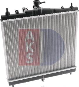 AKS Dasis 070065N - Radiator, engine cooling autospares.lv