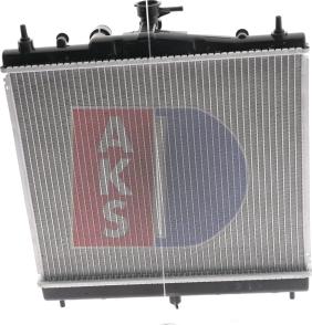 AKS Dasis 070065N - Radiator, engine cooling autospares.lv