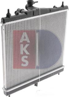 AKS Dasis 070065N - Radiator, engine cooling autospares.lv