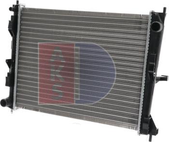 AKS Dasis 070067N - Radiator, engine cooling autospares.lv