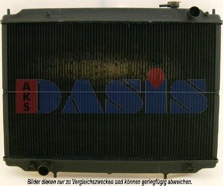 AKS Dasis 070017N - Radiator, engine cooling autospares.lv