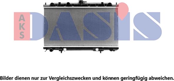 AKS Dasis 070136N - Radiator, engine cooling autospares.lv