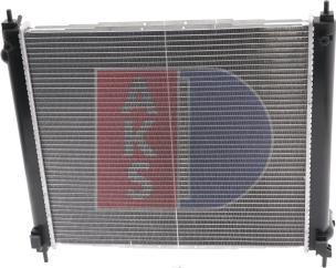 AKS Dasis 070136N - Radiator, engine cooling autospares.lv