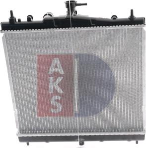 AKS Dasis 070127N - Radiator, engine cooling autospares.lv