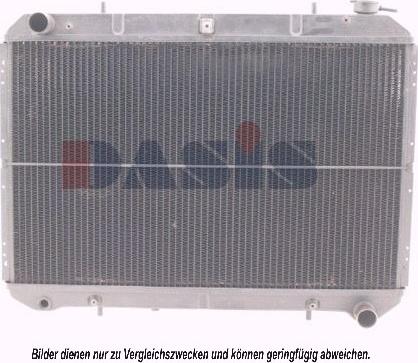 AKS Dasis 070260N - Radiator, engine cooling autospares.lv