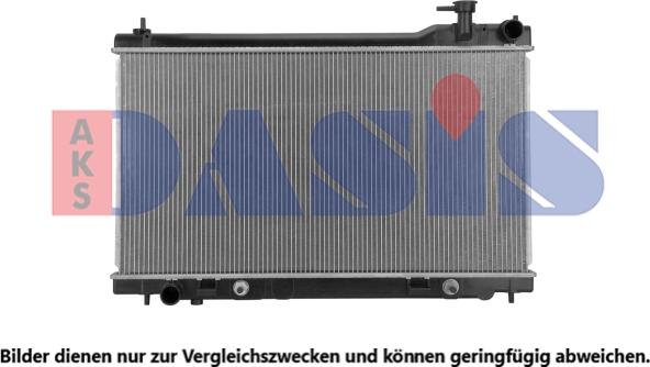AKS Dasis 070207N - Radiator, engine cooling autospares.lv