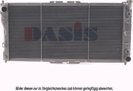 AKS Dasis 070220N - Radiator, engine cooling autospares.lv