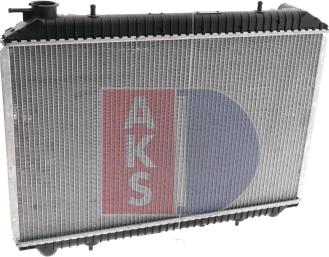 AKS Dasis 070270N - Radiator, engine cooling autospares.lv