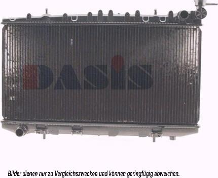 AKS Dasis 071460N - Radiator, engine cooling autospares.lv