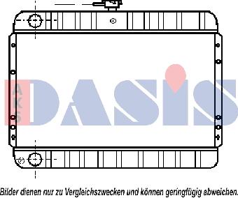 AKS Dasis 071040N - Radiator, engine cooling autospares.lv