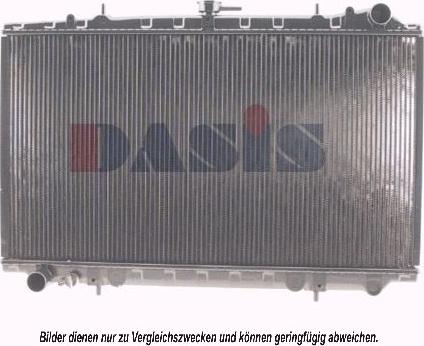 AKS Dasis 071300N - Radiator, engine cooling autospares.lv