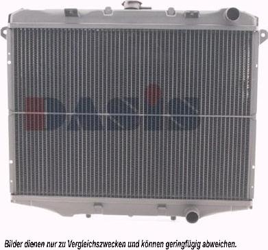 AKS Dasis 073200N - Radiator, engine cooling autospares.lv