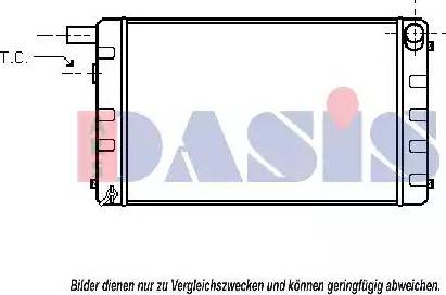 AKS Dasis 190090N - Radiator, engine cooling autospares.lv