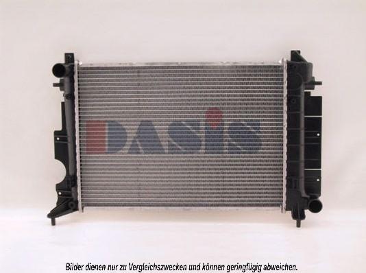 AKS Dasis 190240N - Radiator, engine cooling autospares.lv