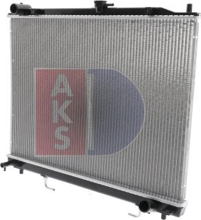 AKS Dasis 140061N - Radiator, engine cooling autospares.lv