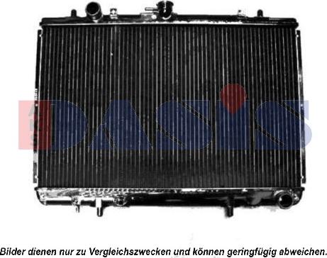 AKS Dasis 140008N - Radiator, engine cooling autospares.lv