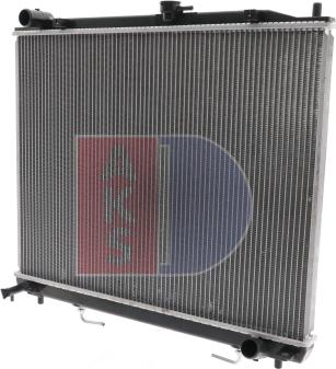 AKS Dasis 140016N - Radiator, engine cooling autospares.lv