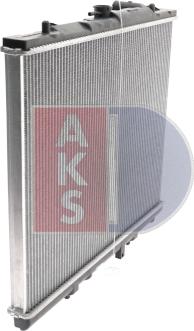 AKS Dasis 140017N - Radiator, engine cooling autospares.lv