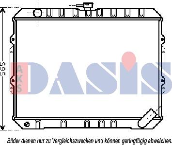 AKS Dasis 140086N - Radiator, engine cooling autospares.lv