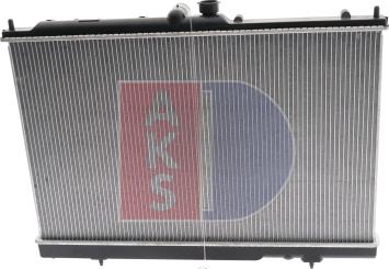 AKS Dasis 140088N - Radiator, engine cooling autospares.lv