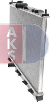 AKS Dasis 140088N - Radiator, engine cooling autospares.lv