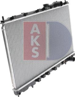 AKS Dasis 140026N - Radiator, engine cooling autospares.lv