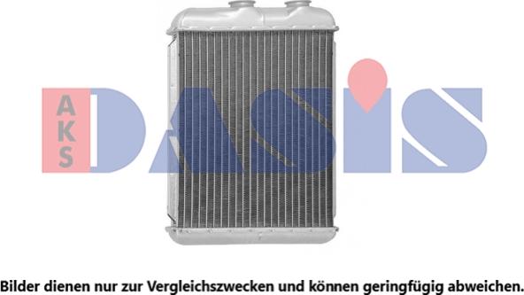 AKS Dasis 159261N - Heat Exchanger, interior heating autospares.lv