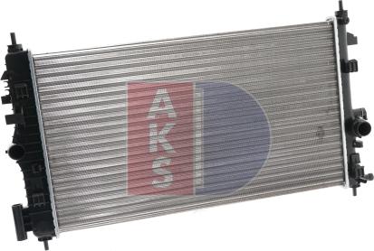 AKS Dasis 150093N - Radiator, engine cooling autospares.lv