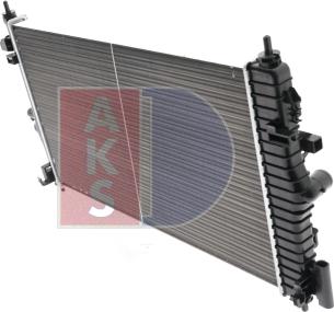 AKS Dasis 150093N - Radiator, engine cooling autospares.lv