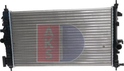 AKS Dasis 150093N - Radiator, engine cooling autospares.lv