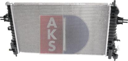 AKS Dasis 150056N - Radiator, engine cooling autospares.lv