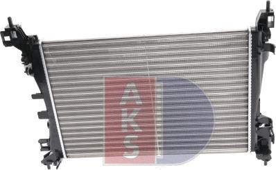 AKS Dasis 150068N - Radiator, engine cooling autospares.lv