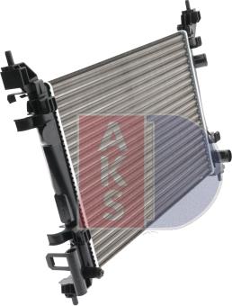 AKS Dasis 150068N - Radiator, engine cooling autospares.lv