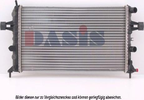 AKS Dasis 150110N - Radiator, engine cooling autospares.lv