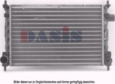 AKS Dasis 150270N - Radiator, engine cooling autospares.lv