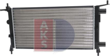 AKS Dasis 150790N - Radiator, engine cooling autospares.lv