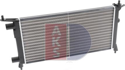 AKS Dasis 150790N - Radiator, engine cooling autospares.lv