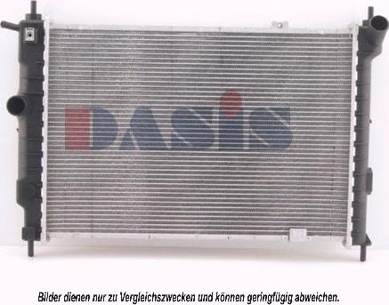 AKS Dasis 151450N - Radiator, engine cooling autospares.lv