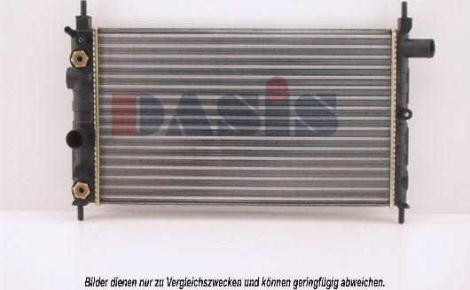 AKS Dasis 151650N - Radiator, engine cooling autospares.lv