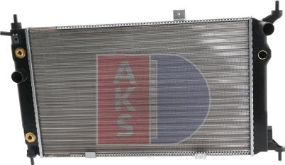 AKS Dasis 151030N - Radiator, engine cooling autospares.lv