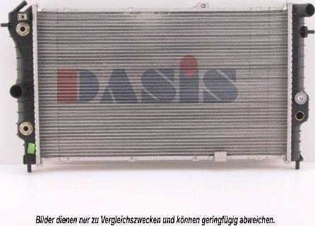 AKS Dasis 151190N - Radiator, engine cooling autospares.lv