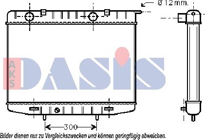 AKS Dasis 151800N - Radiator, engine cooling autospares.lv