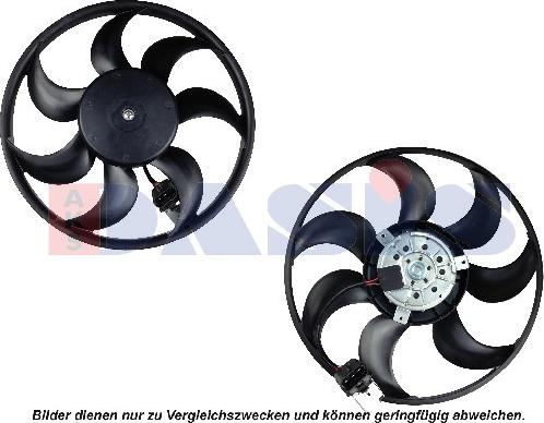 AKS Dasis 158083N - Fan, radiator autospares.lv